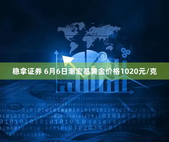 稳拿证券 6月6日潮宏基黄金价格1020元/克