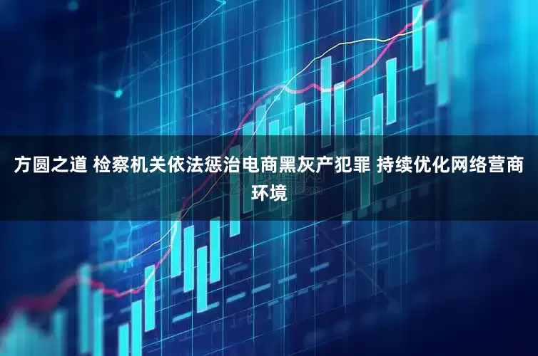 方圆之道 检察机关依法惩治电商黑灰产犯罪 持续优化网络营商环境